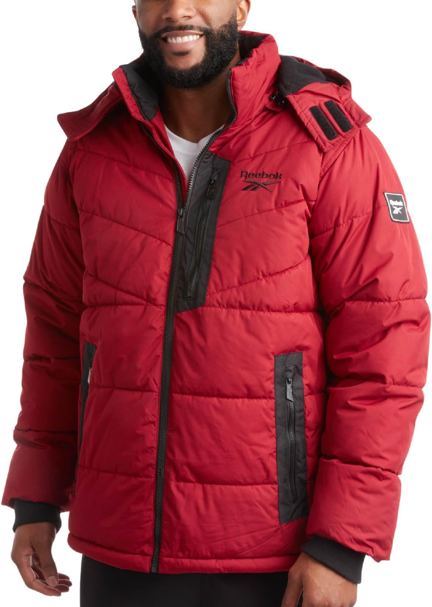 adidas red winter jacket
