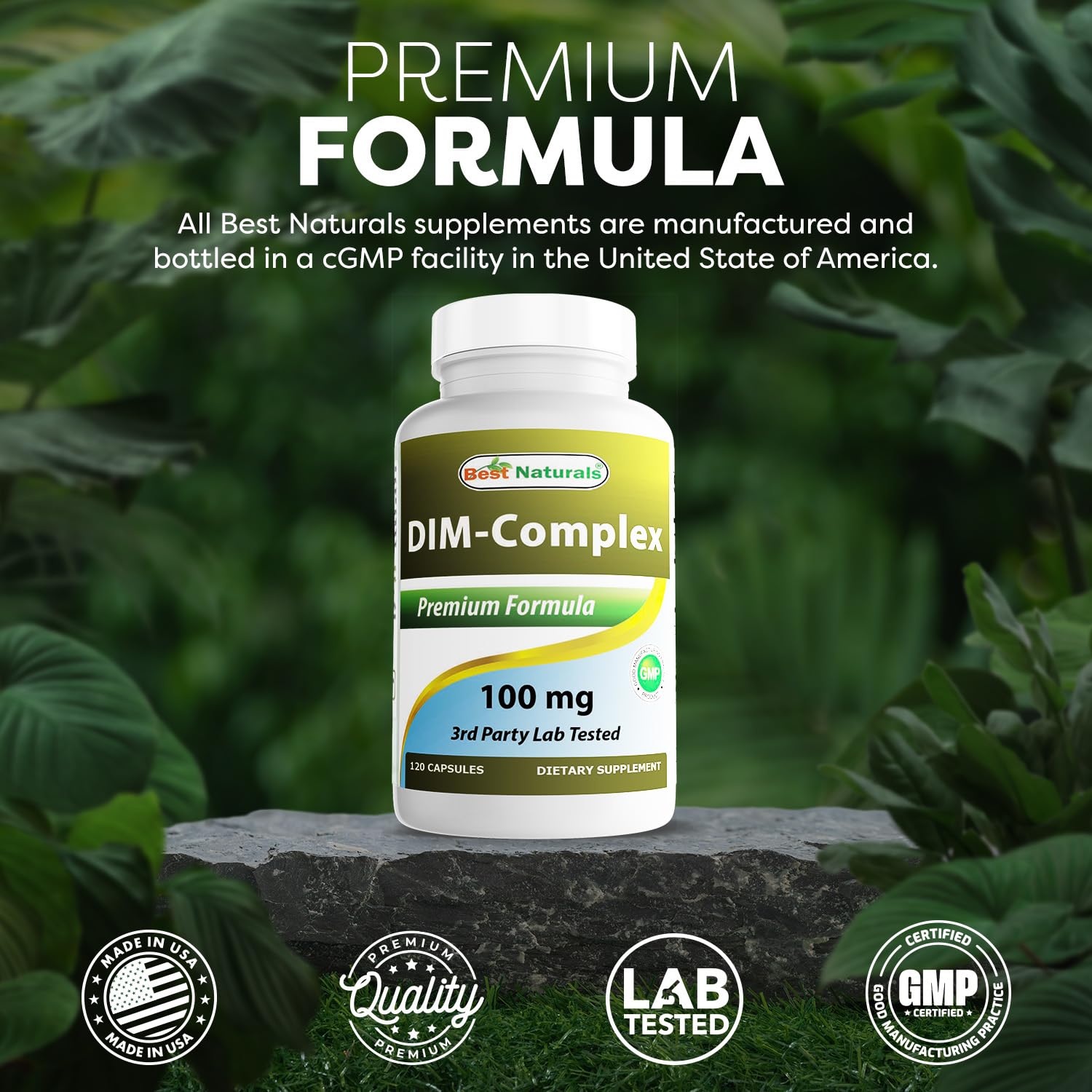 Best Naturals DIM Supplement 100 mg 120 Capsules, DIM for Estrogen Metabolism & Balance, For Menopause, Body Building, PCOS & Hormonal Acne — Amazon image 5