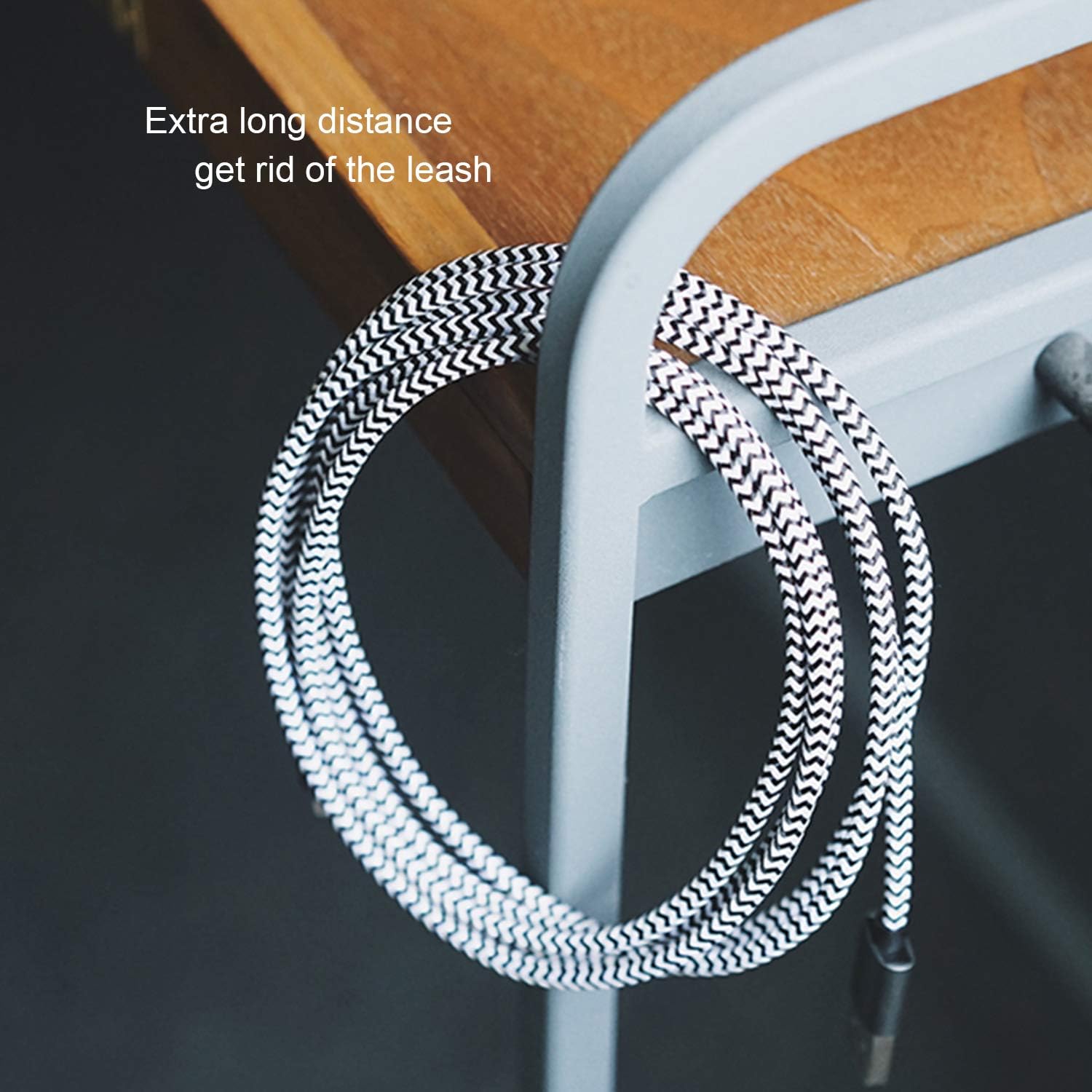 Micro USB Cable 10ft 3Pack by Ailun High Speed 2.0 USB A Male to Micro USB Sync Charging Nylon Braided Cable for Android Phone Charger Cable Tablets Wall and Car Charger Connection Silver&Blackwhite : Electronics