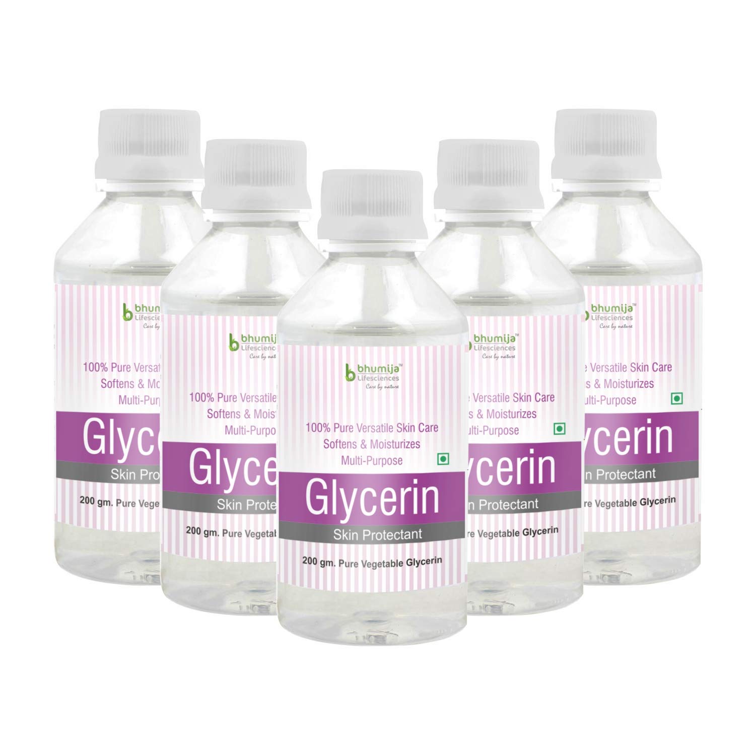 Bhumija Lifesciences Pure Vegetable Glycerin (Food Grade) (200gm, Pack of 5)