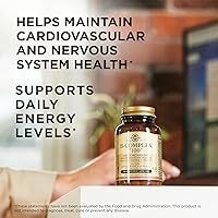 Vista 5 de SOLGAR B-Complex 100" - 50 cápsulas vegetales - Metabolismo energético, salud cardiovascular, apoyo del sistema nervioso - Sin OMG, vegano, sin