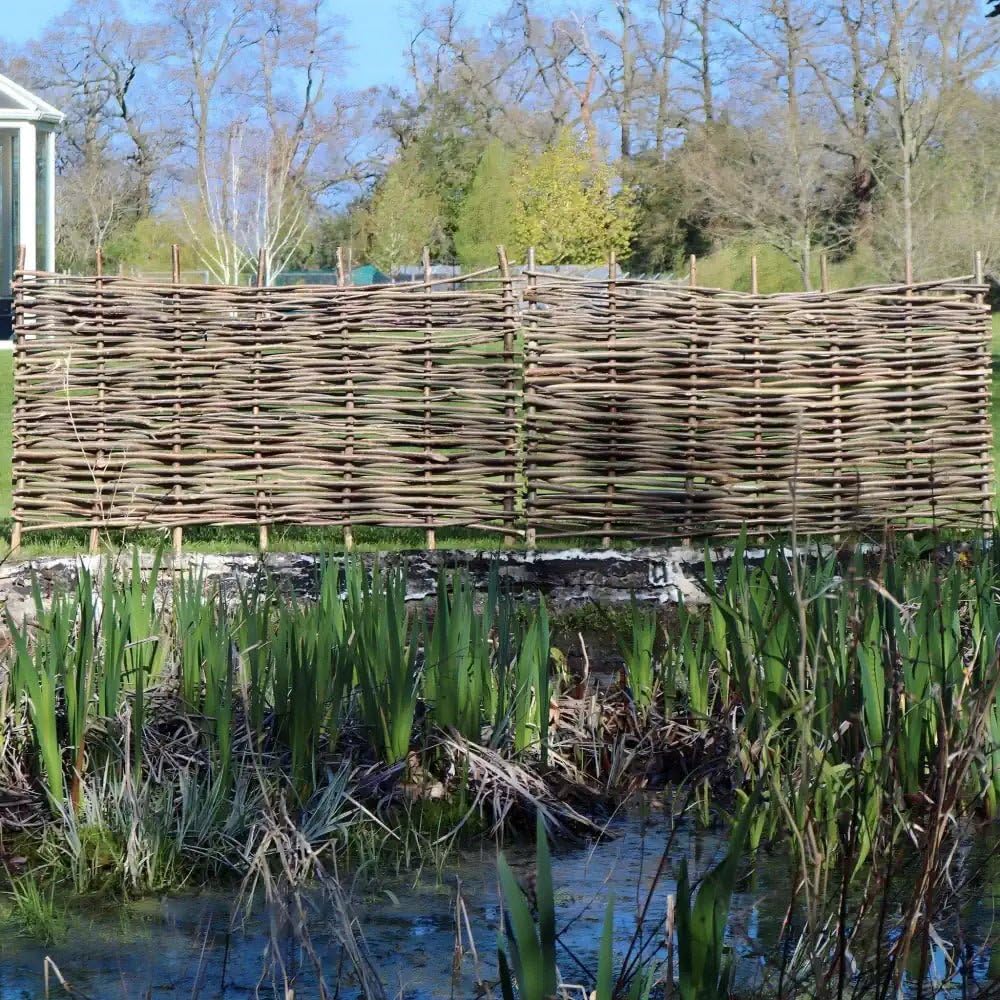 W0.9-1.82m x H0.6-1.82m Hazel Hurdle Fence Panel Premium Weave | 8 Sizes (W1.82m x H0.9m, 1)