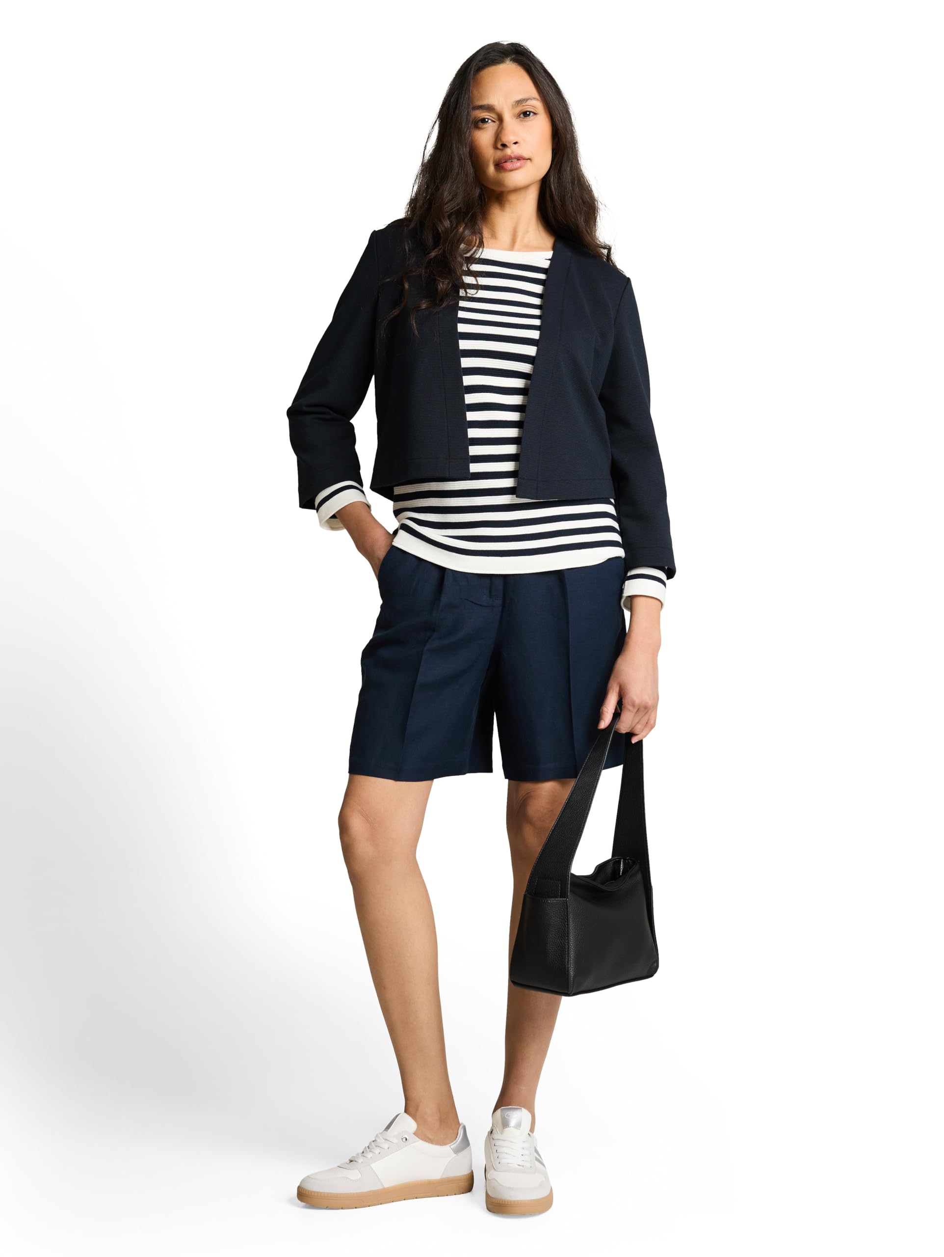 TOM TAILOR Damen 1049777 Regular Fit Jacke mit Ottoman Struktur (1er Pack)