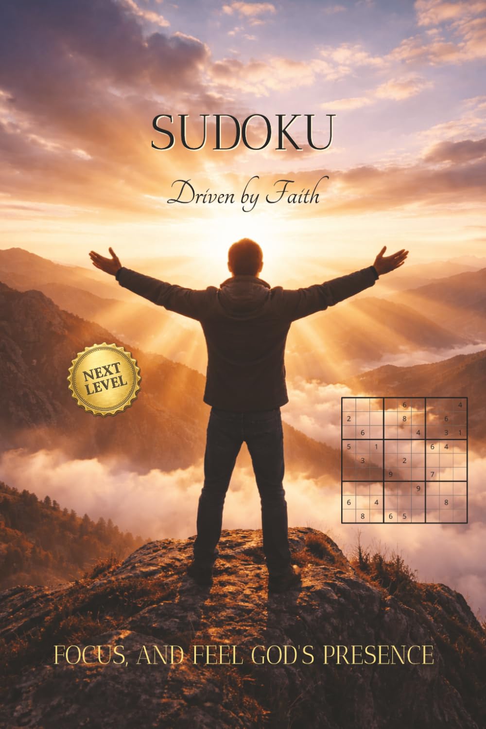 SUDOKU Driven by Faith-Next Level: Christian Sudoku Book featuring Advanced Puzzles with Encouraging Bible Verses | Christian Brain Games and Logic ... | 6x9 Inches | 50+ Puzzles | Solutions