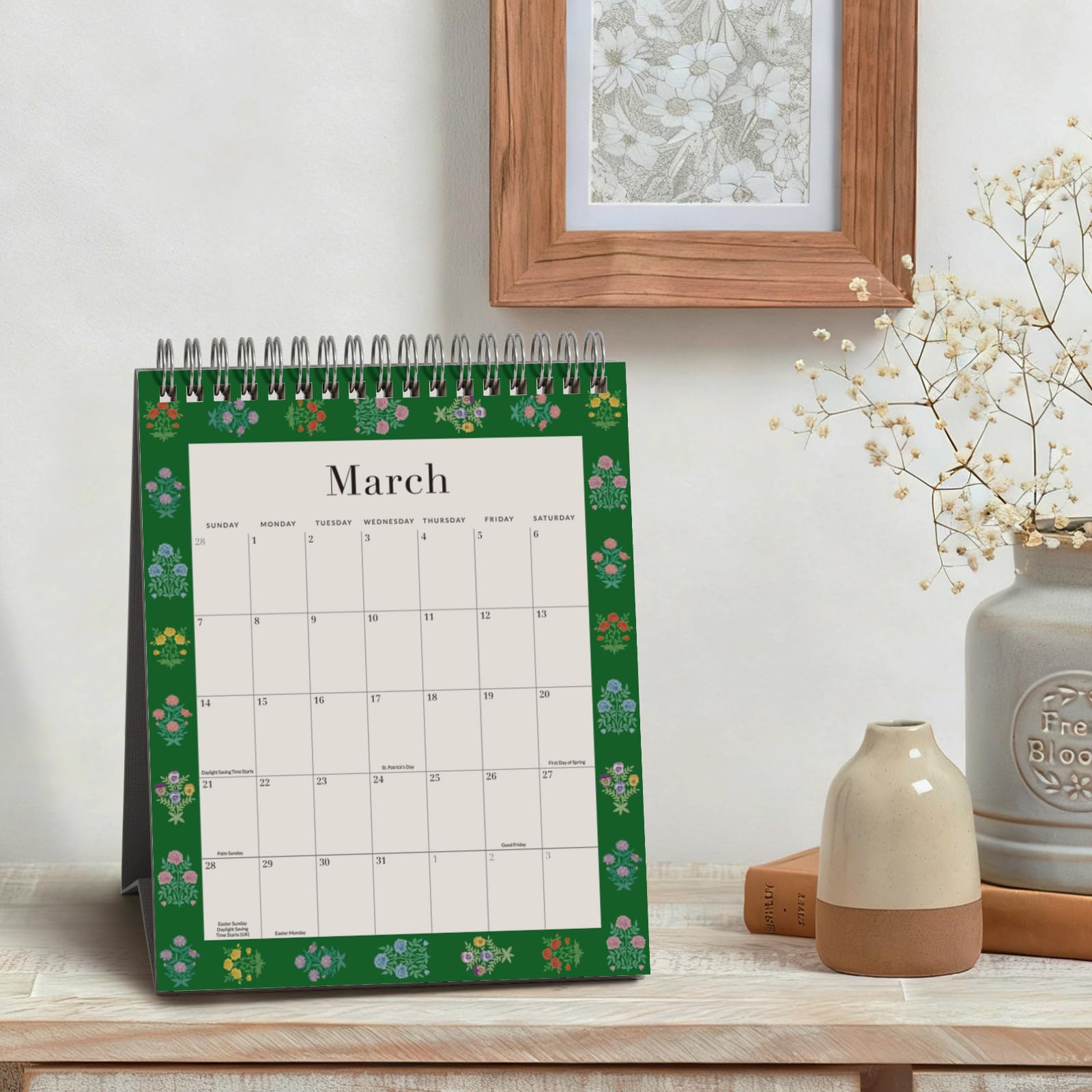 Jotsome Tischkalender von Jan 2026 bis Jun2027 (Grau)