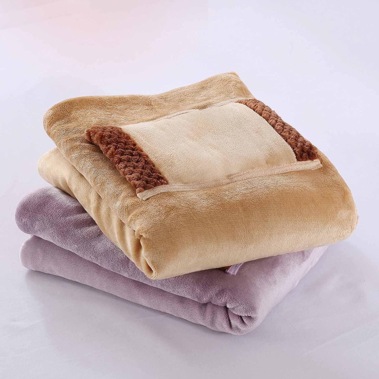 Scialle riscaldata con USB, coperta riscaldata e riscaldata, coperta elettrica in flanella, riscaldata e lavabile, per viaggi, ufficio, casa, all'aperto e veicolo, 60 x 80 cm.