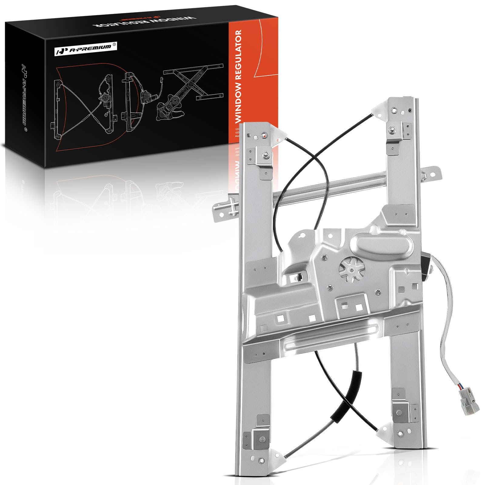 A-Premium Power Window Regulator with Motor Compatible with Mitsubishi Galant 2004-2012 Front Passenger Side