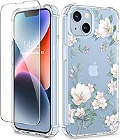 Vista 93 de GVIEWIN - Funda para iPhone 11 con protector de pantalla + protector de lente de cámara, cubierta protectora transparente suave de poliuretano
