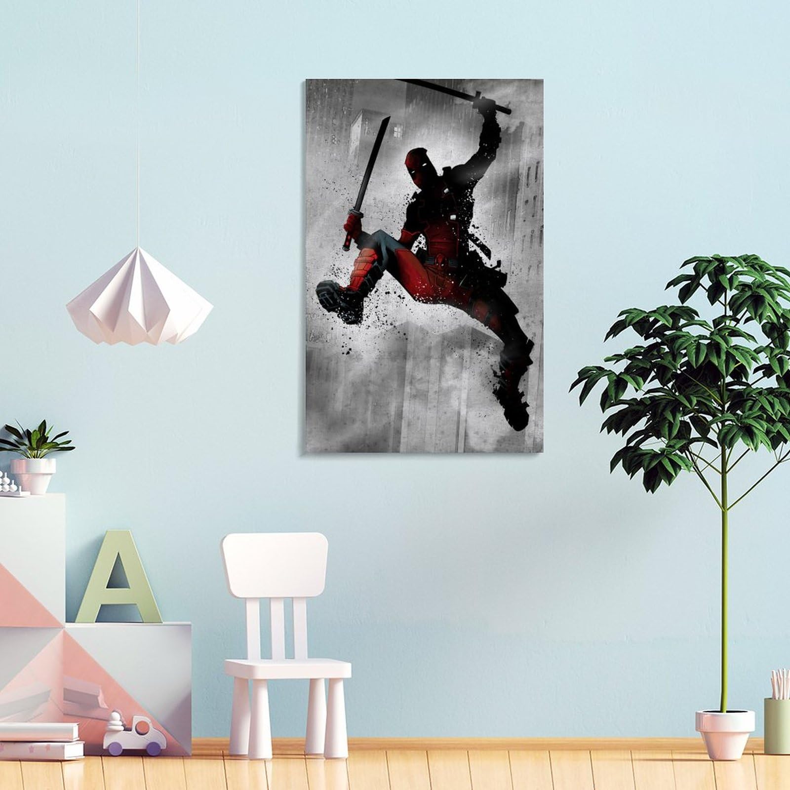 Deadpool Poster decorativo su tela, poster da parete e stampa artistica moderna per camera da letto familiare poster decorativo 40 x 60 cm
