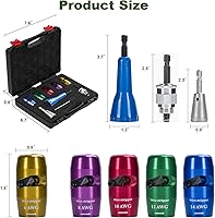 Vista 4 de Wire Stripper Twister Tool for Drill, 2025 Upgraded Wire Stripping Tool & Wire Twisting Connector for Cutters 6-14 AWG, 8 In 1 Professional