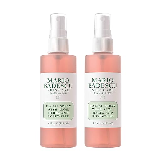 Mario Badescu Spray facial con aloe hierbas y agua de rosas para todo tipo de piel niebla facial que hidrata rejuvenece y aclara Mario Badescu Spray facial con aloe hierbas y agua de rosas para todo tipo de piel niebla facial que hidrata rejuvenece y aclara