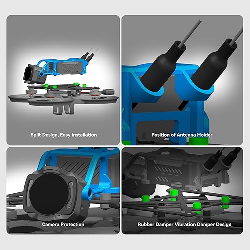 Miniatura 5 de BETAFPV Pavo Pico ELRS Whoop Quadcopter ultraligero 2S Cinewhoop con soporte HD VTX, controlador de vuelo F4 2-3S 20A AIO, motor 1102 14000KV para