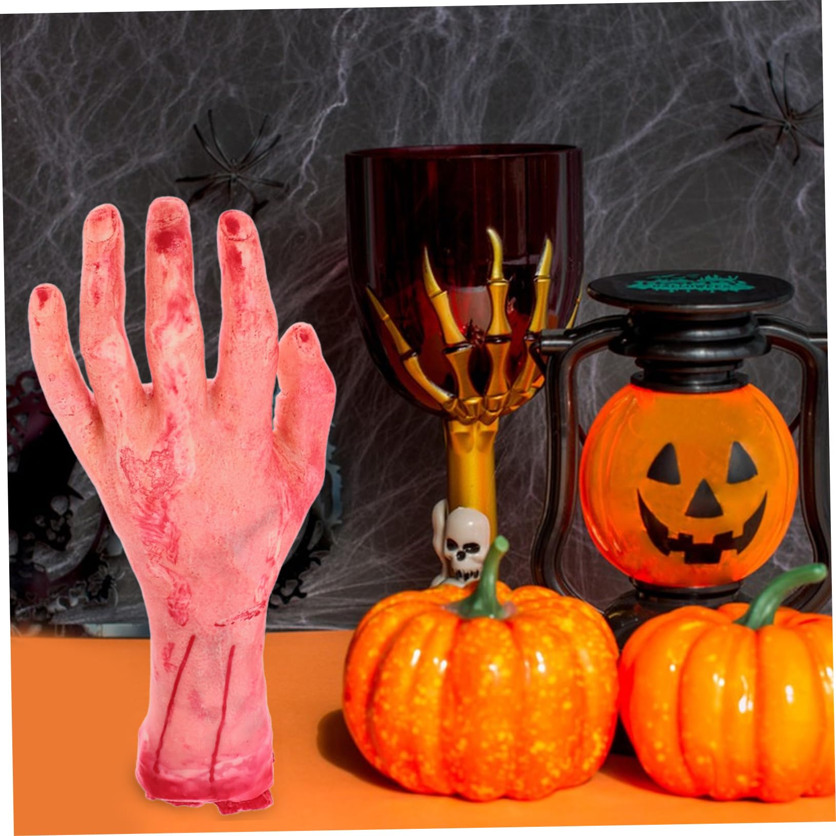 Accesorios De Halloween De Partes Del Cuerpo Falsas | Mano, Pie, Corazón, Pulmones, Ojos, Dedos | Decoración Sangrienta Y Realista