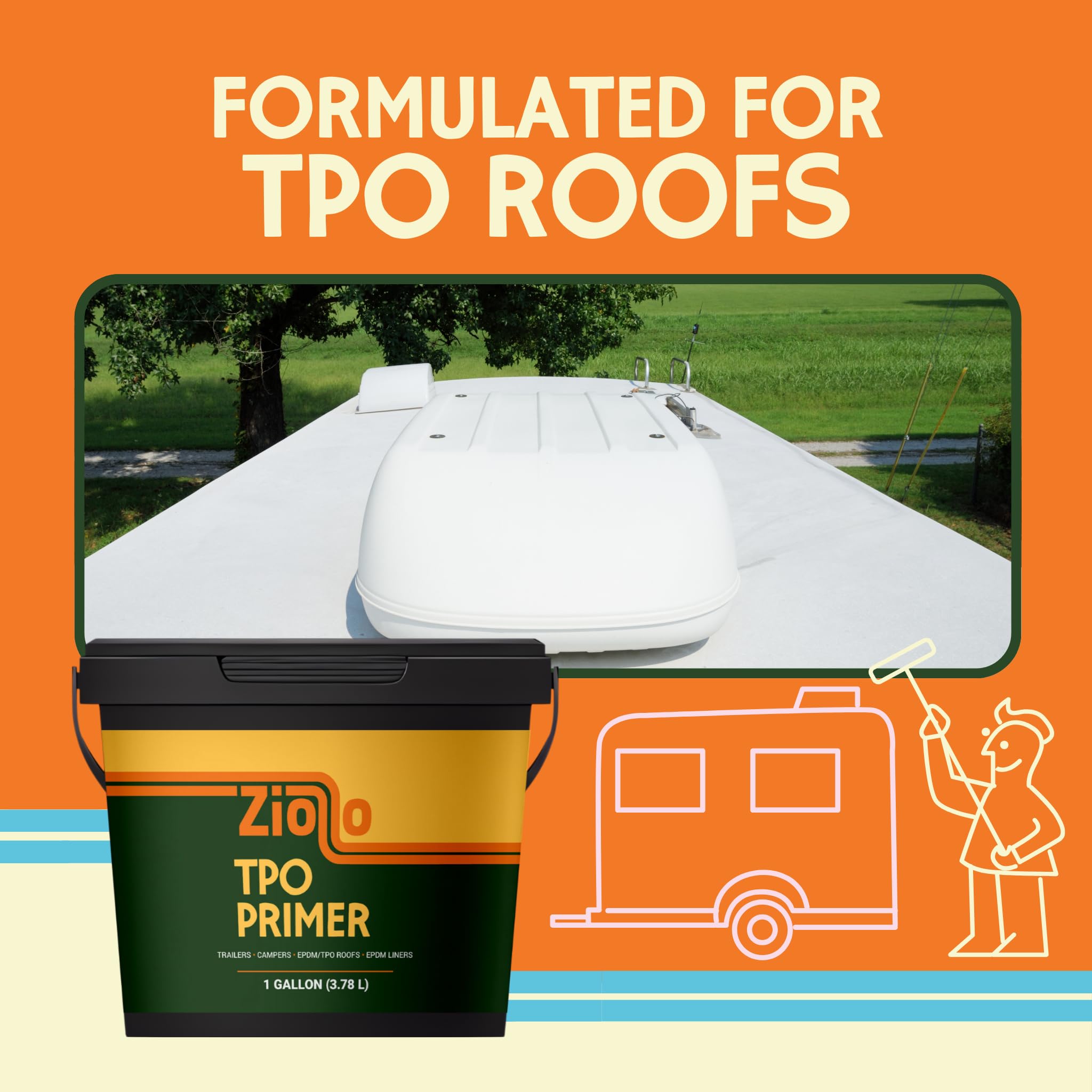 Tpo Rv Cap Dicor Rv Roof Sealant TPO Roof Primer For RVs - Professional Adhesion ...