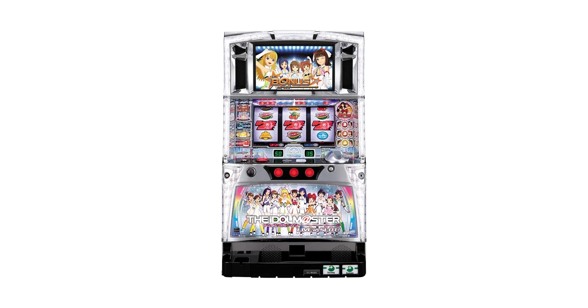 パチスロ実機　5号機アイドルマスターライブインスロット サミー パチスロアイドルマスター ライブインスロット実機