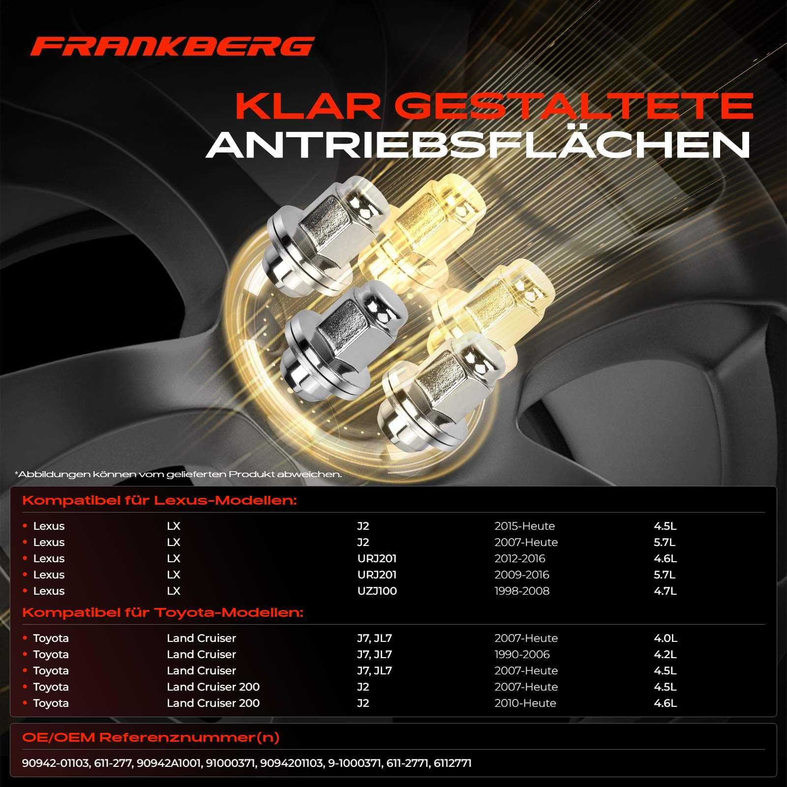 Frankberg 20x Radmutter 9094201103