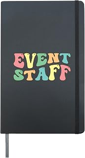 Event Staff Event Planning Event Planner Hardcover Journal, Black