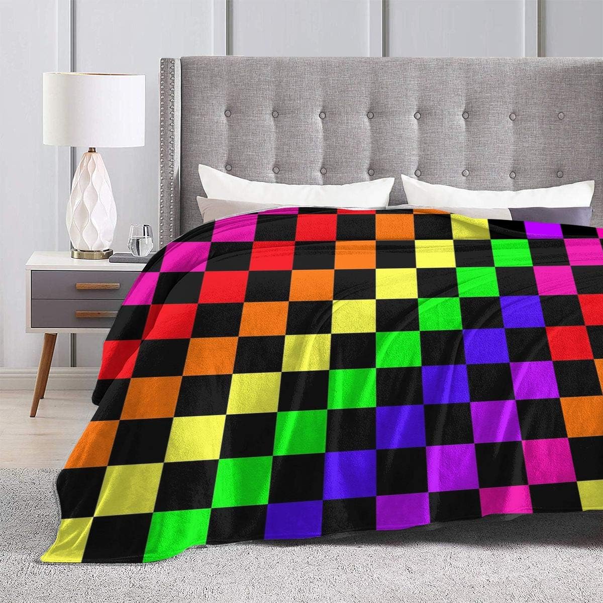rainbow checkerboard