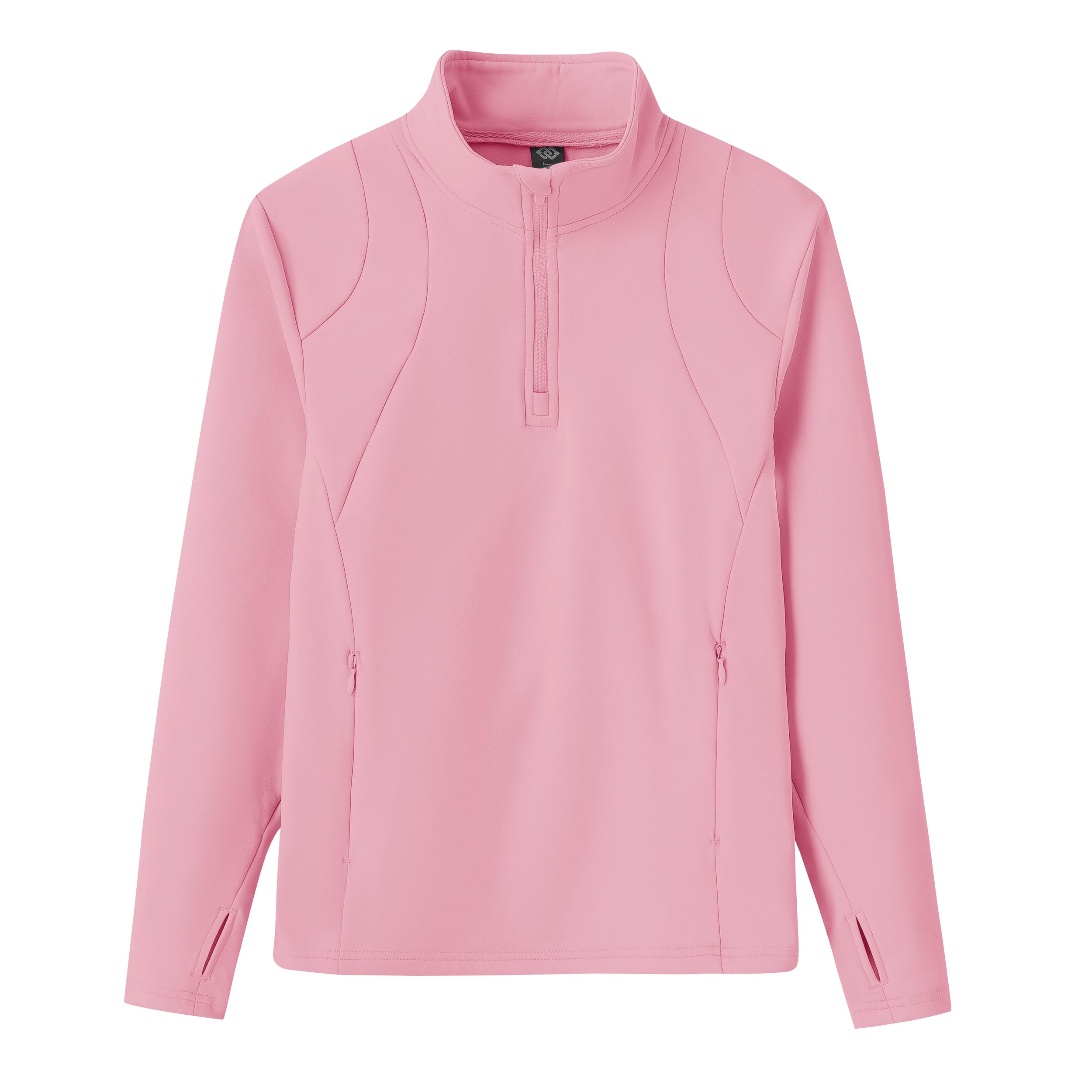 MoFiz Girls Long Sleeve Equestrian Horse Riding Shirt Half Zip