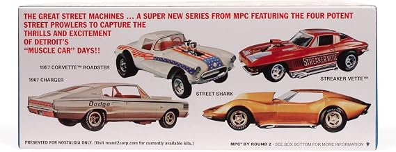 MPC 1967 Chevy Corvette Stingray Streaker Vette 1:25 مجموعة نماذج مقياس