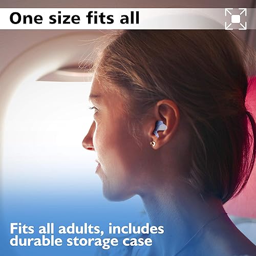 Miniatura 5 de Lewis N Clark Tapones para los oídos reductores de presión Rojo 765B