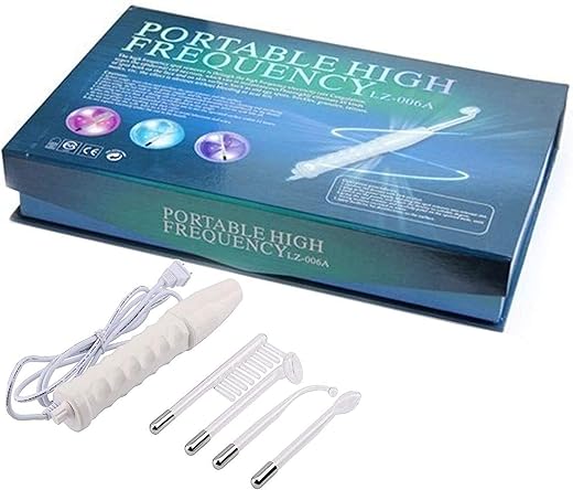 Concepta Portable High Frequency Machine Facial Wand Acne for Skin Tightening Acne Spot Wrinkles Reducing Puffy Eyes Dark Circles Dispel Freckle 4 in 1 Handheld High Frequency…