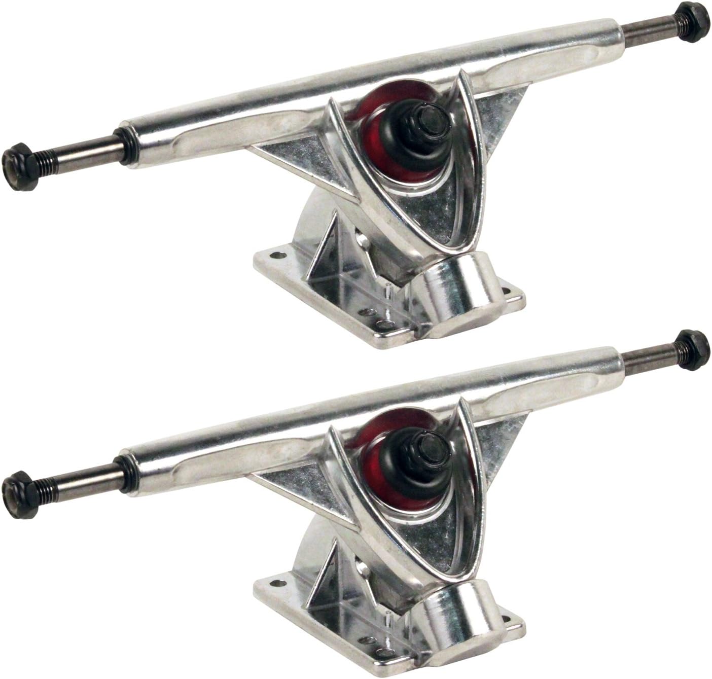 Longboard Cruiser 7" Hi Profile Polished Silver Downhill Trucks (Set of 2)