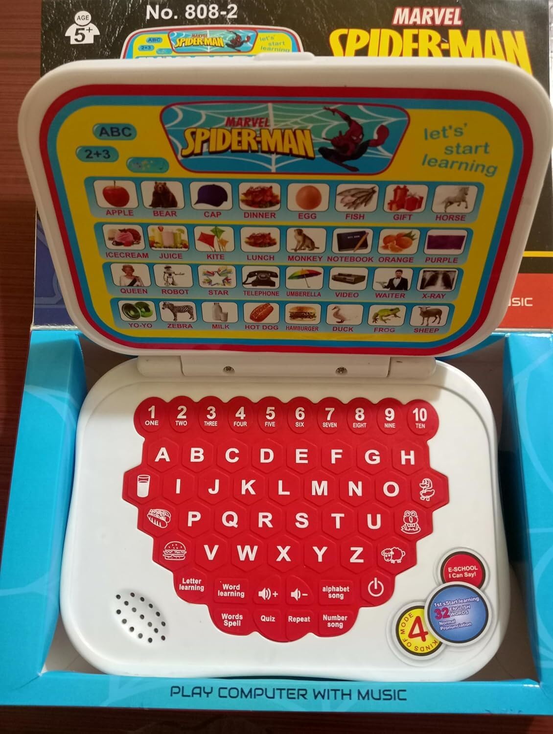 KMC KIDOZ New Play & Learn Educational Learning Laptop Toy (Multicolor)