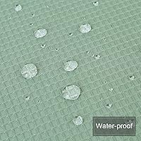 Vista 18 de NANAN Tier Curtains for Kitchen 24 Inch, Waffle Weave Textured Tailored Short Curtains for Bathroom Waterproof Window Covering Kitchen Cafe Curtains