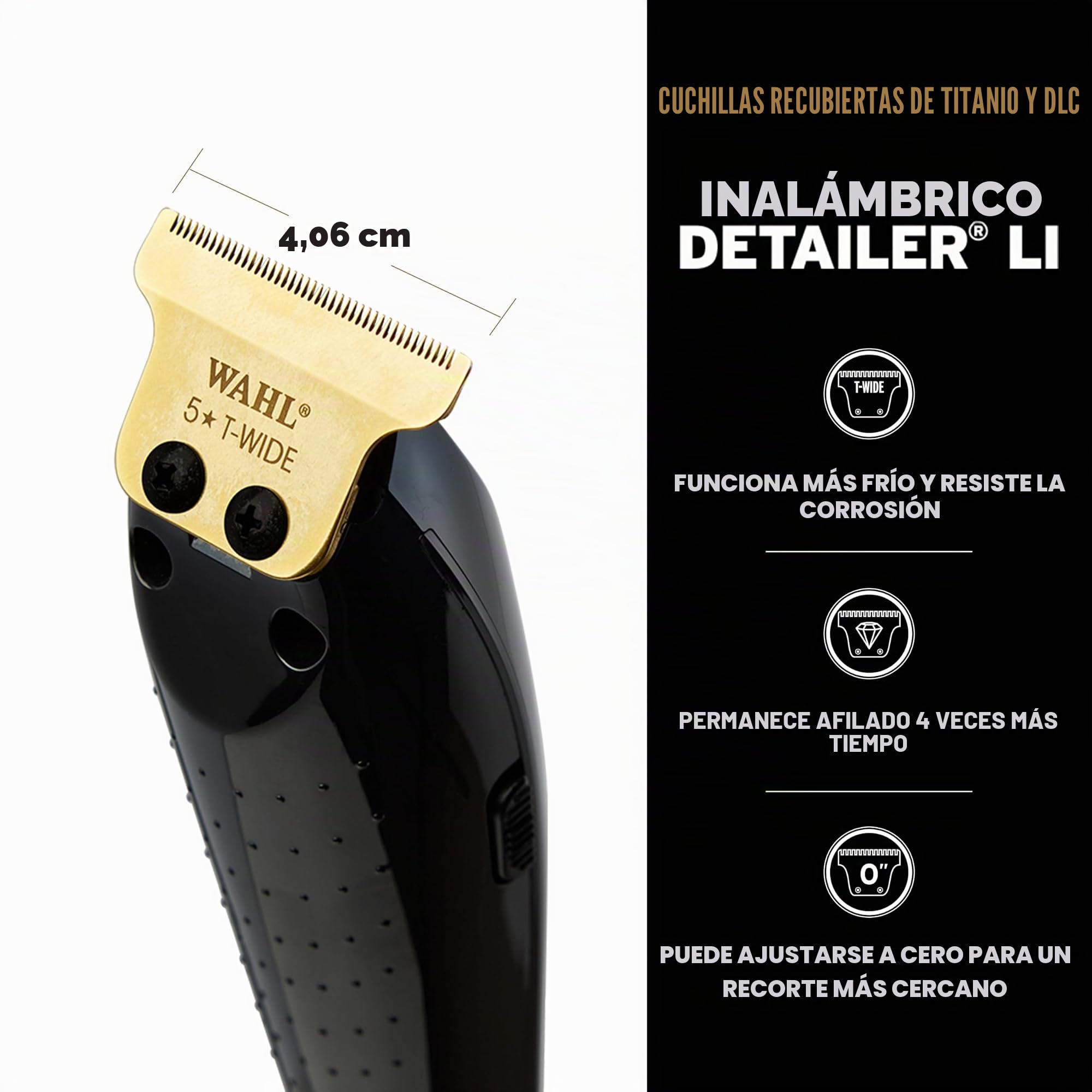Wahl Paquete de cortadora y recortadora inalámbrica Barber Combo