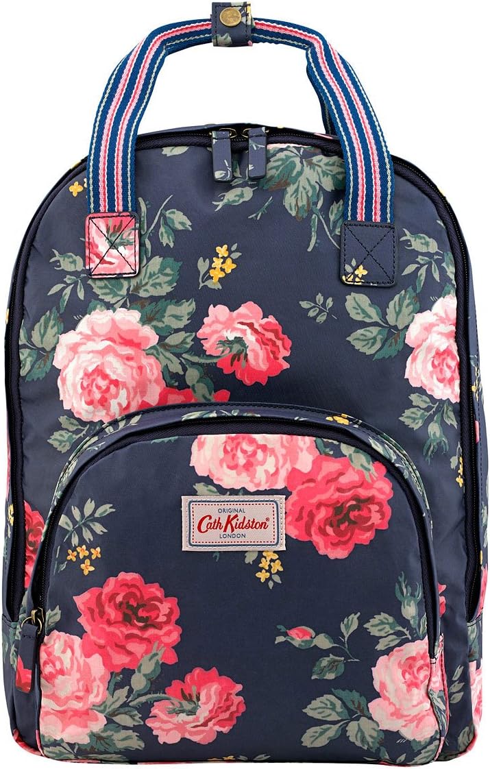 Cath Kidston Backpack Antique Rose Design Navy Colour