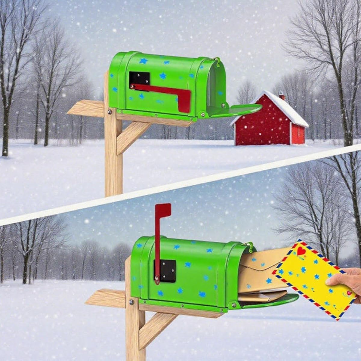 Plastic universal outdoor mailbox sign replacement accessory 6.93 × 3.46-inch mailbox hardware decoration suitable for metal brick stone wood and all other surfaces 1 Pcs