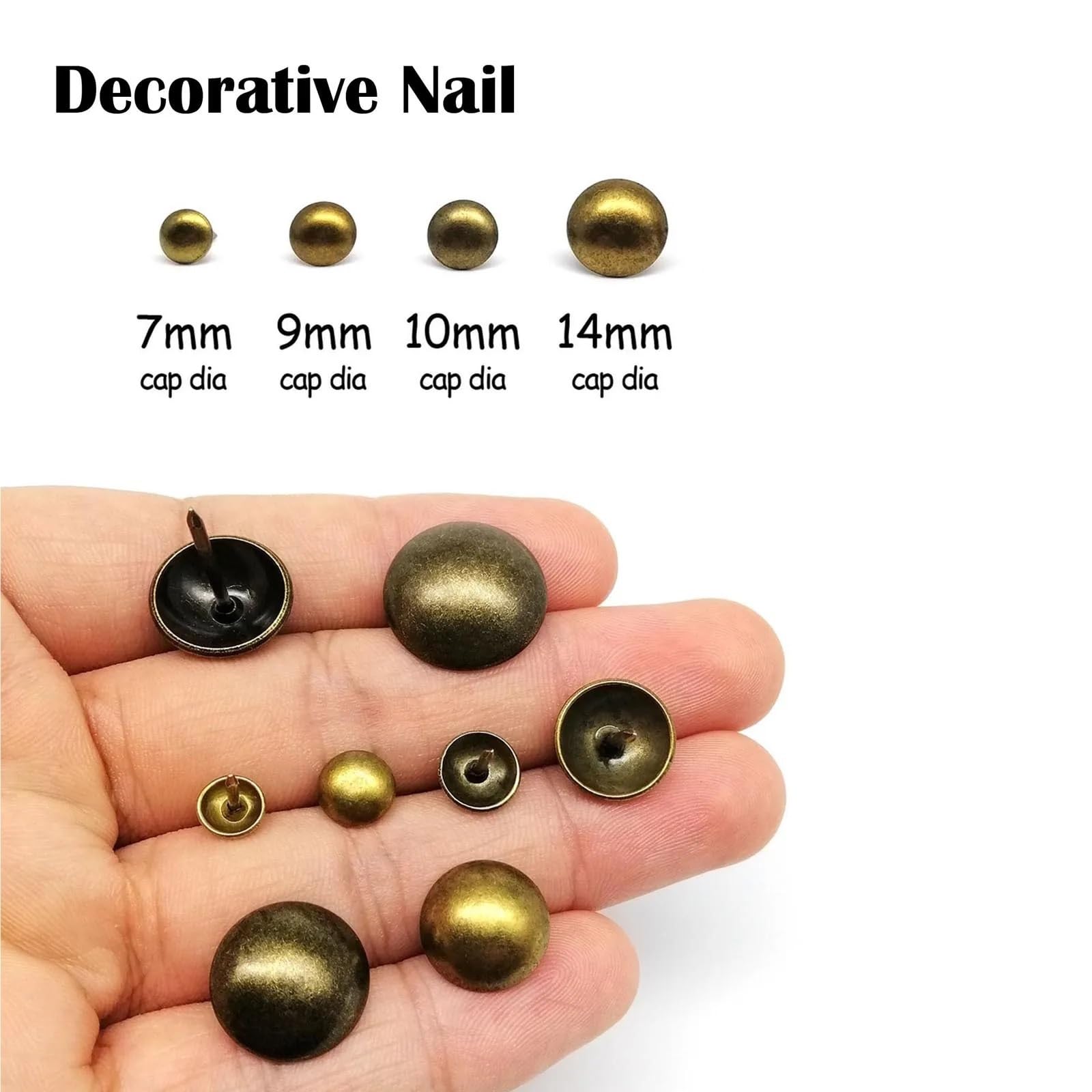 Lot de 800 clous décoratifs en laiton antique Bronze