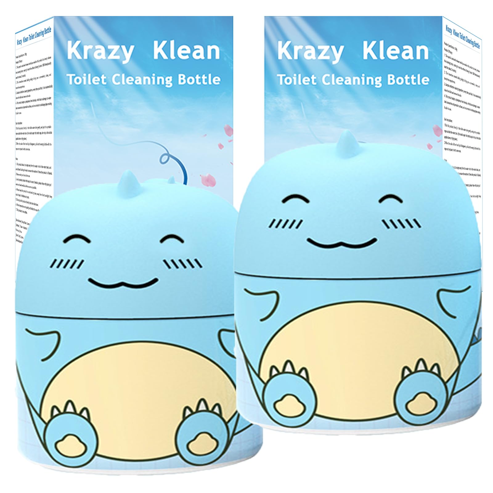 Krazy Klean Toilet Cleaner, 10 Fl Oz (Pack of 2) Toilet Cleaner, Easy to Use Leaving Your Toilet Looking Fresh (2)