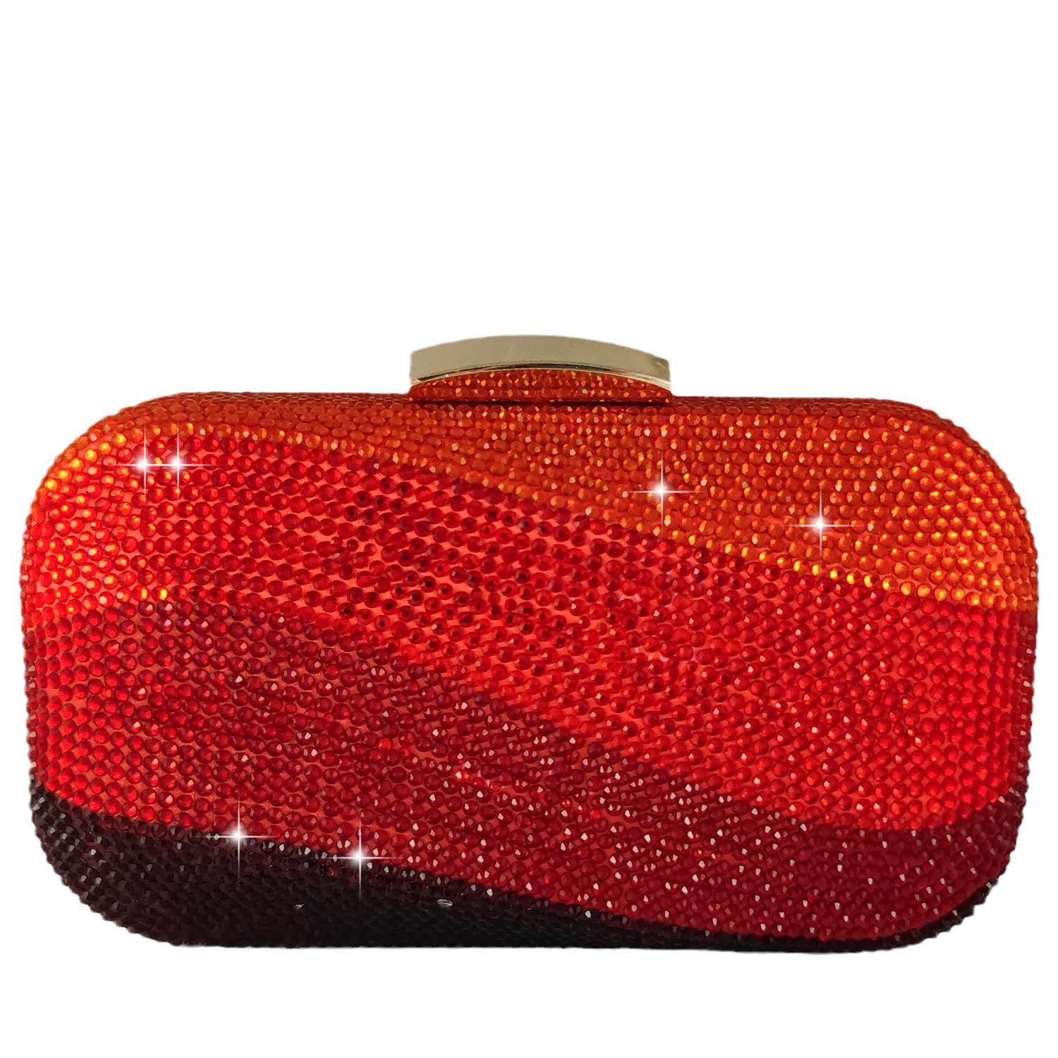 Boutique De FGG Mini Rhinestone Clutch Purses for Women Formal, Luxury Crystal Clutch Evening Handbags, Party Dinner Purse