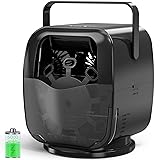 KIDWILL Rechargeable Bubble Machine, Automatic Bubble Blower - 5,000mAh Power, 90°/180°/360° Auto...
