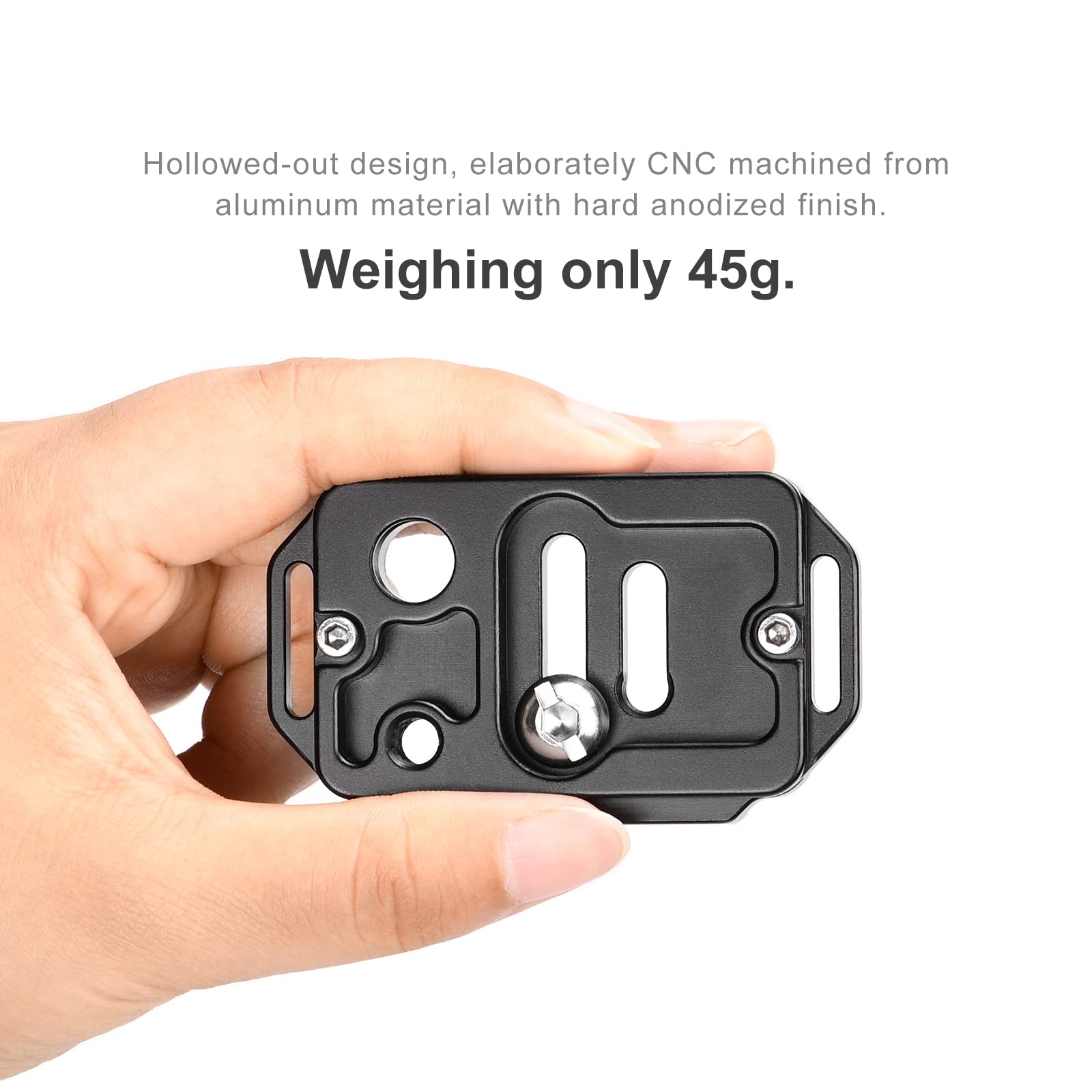 SUNWAYFOTO Piastra QR per fotocamera a sgancio rapido Arca Swiss con attacco QD SP-70QB