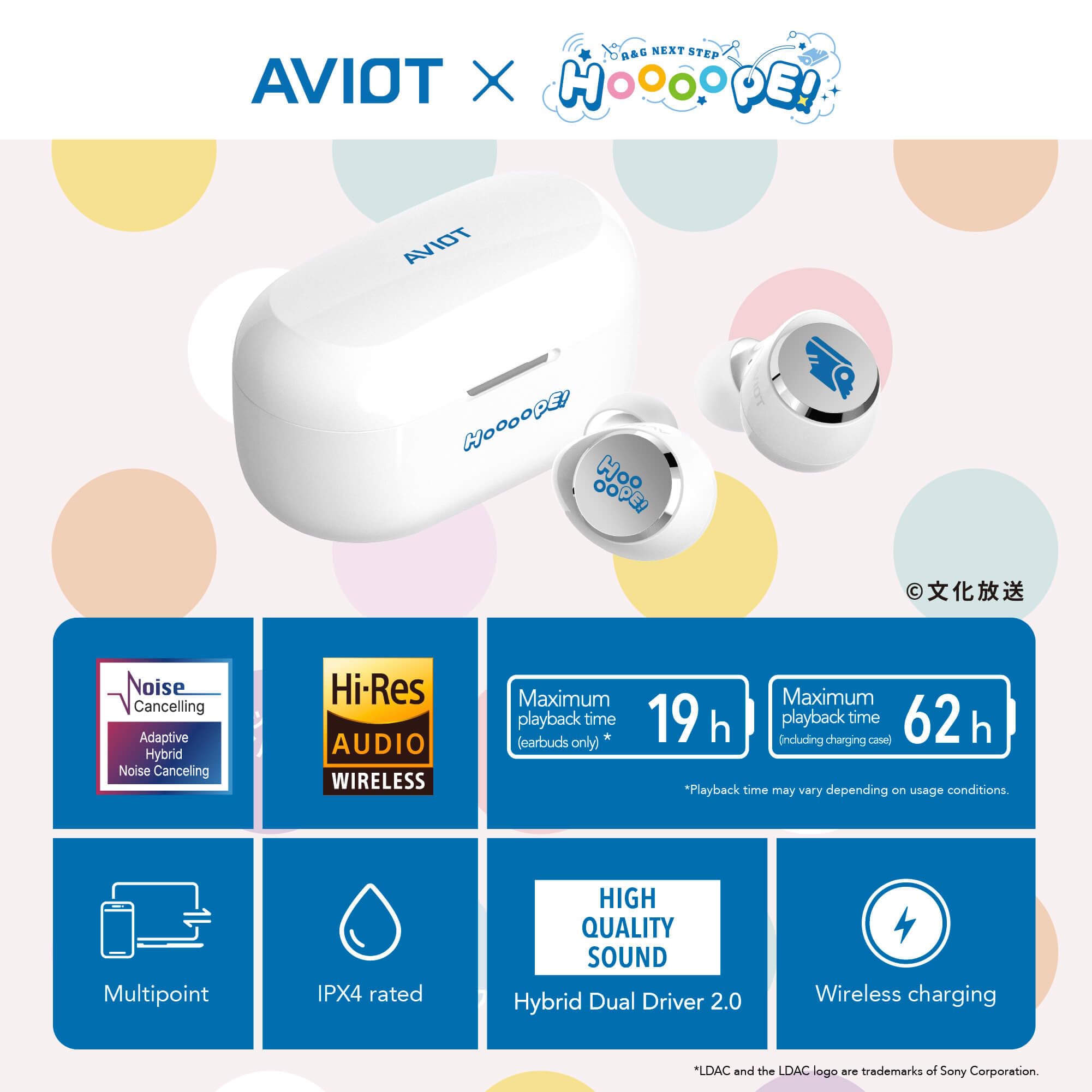 Amazon.com: AVIOT TE-V1R-HOP A&G Next Step HOOOOPE! Collaboration