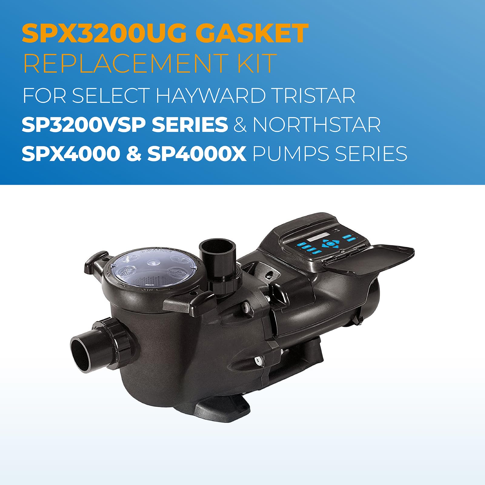SPX3200 Pool Pump Union Fitting Replacement Kit – 3-Piece Plastic Connector Set, Secure Leak-Free Fit For Pool Pump II Systems
