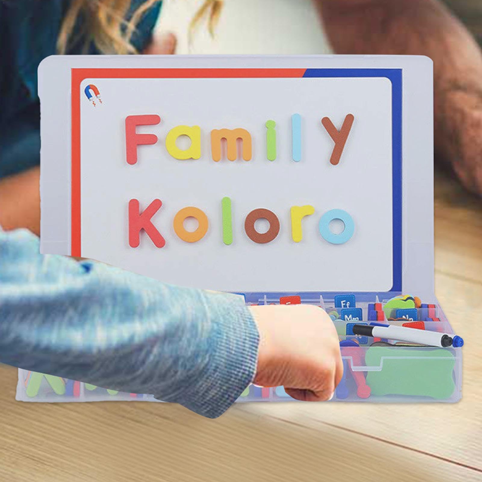 Kit di lettere magnetiche, magnetico per bambini,Istruzione della infanzia | Lettere maiuscole minuscole per l'ortografia | Attività prescolari interattive per la scuola materna