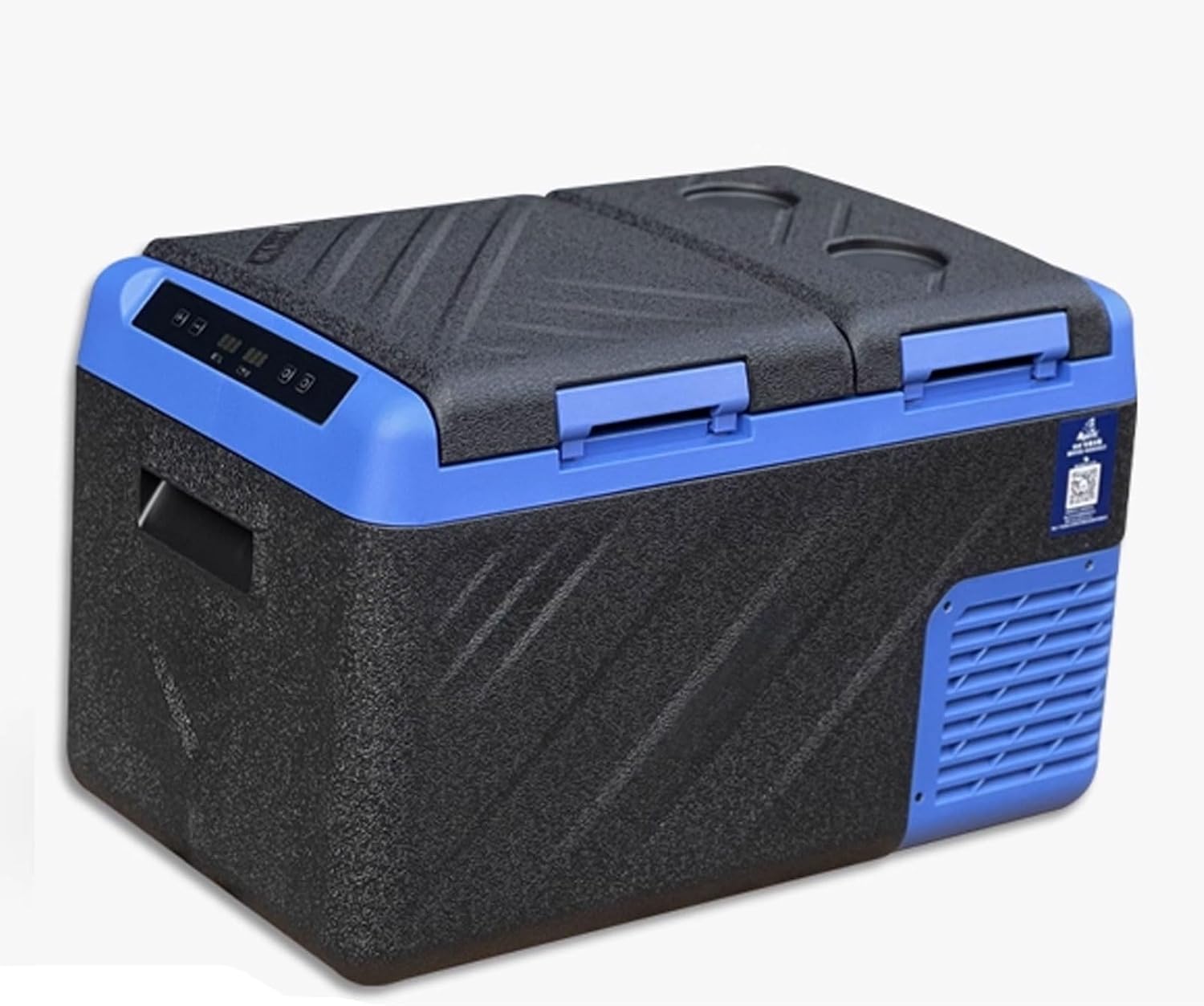 Car Refrigerator Mini Freezer Portable Coolers Plug in 25/35/45L Dual-Zone Design with Touch-Sensitive Panel and Drain Hole -20°C to 20°C 12V/24V/220V(59.8 * 36.5 * 37.2cm)