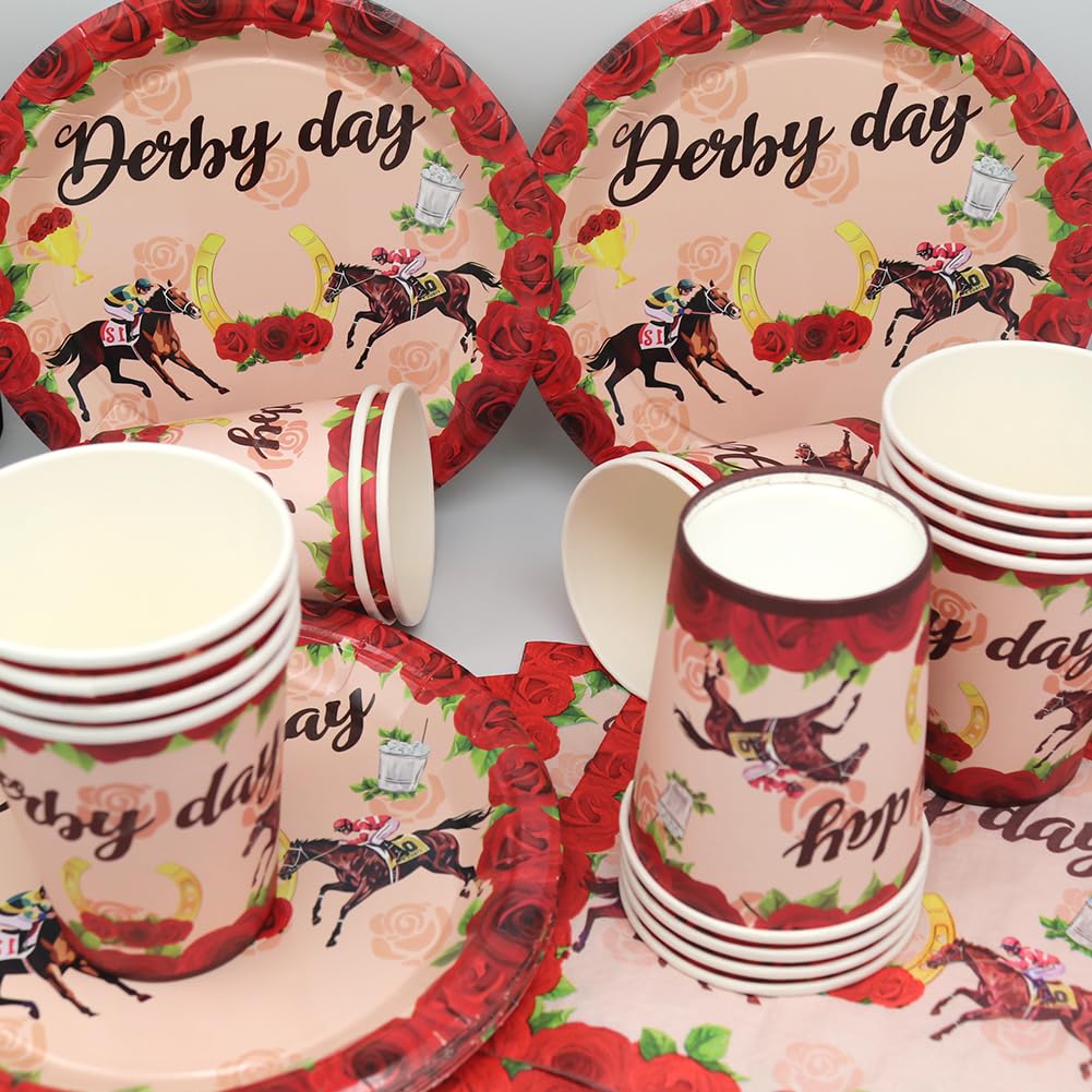 Chevaux Anniversaire Décorations 45 Pièces Cheval Party Vaisselle De Fête D'Anniversaire Assiettes Gobelets Serviettes Nappe[u633] - Maison