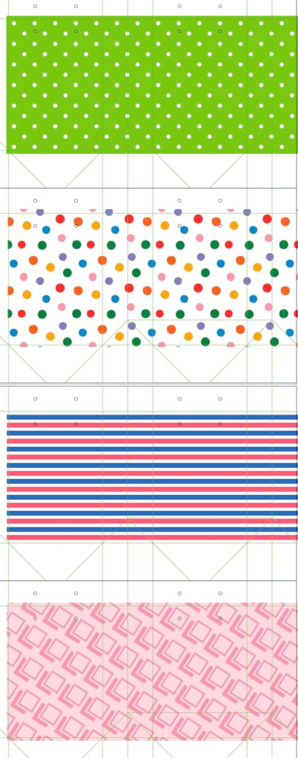 OUTUXED 12pcs Paper Gift Bags with Tissue Paper Assorted