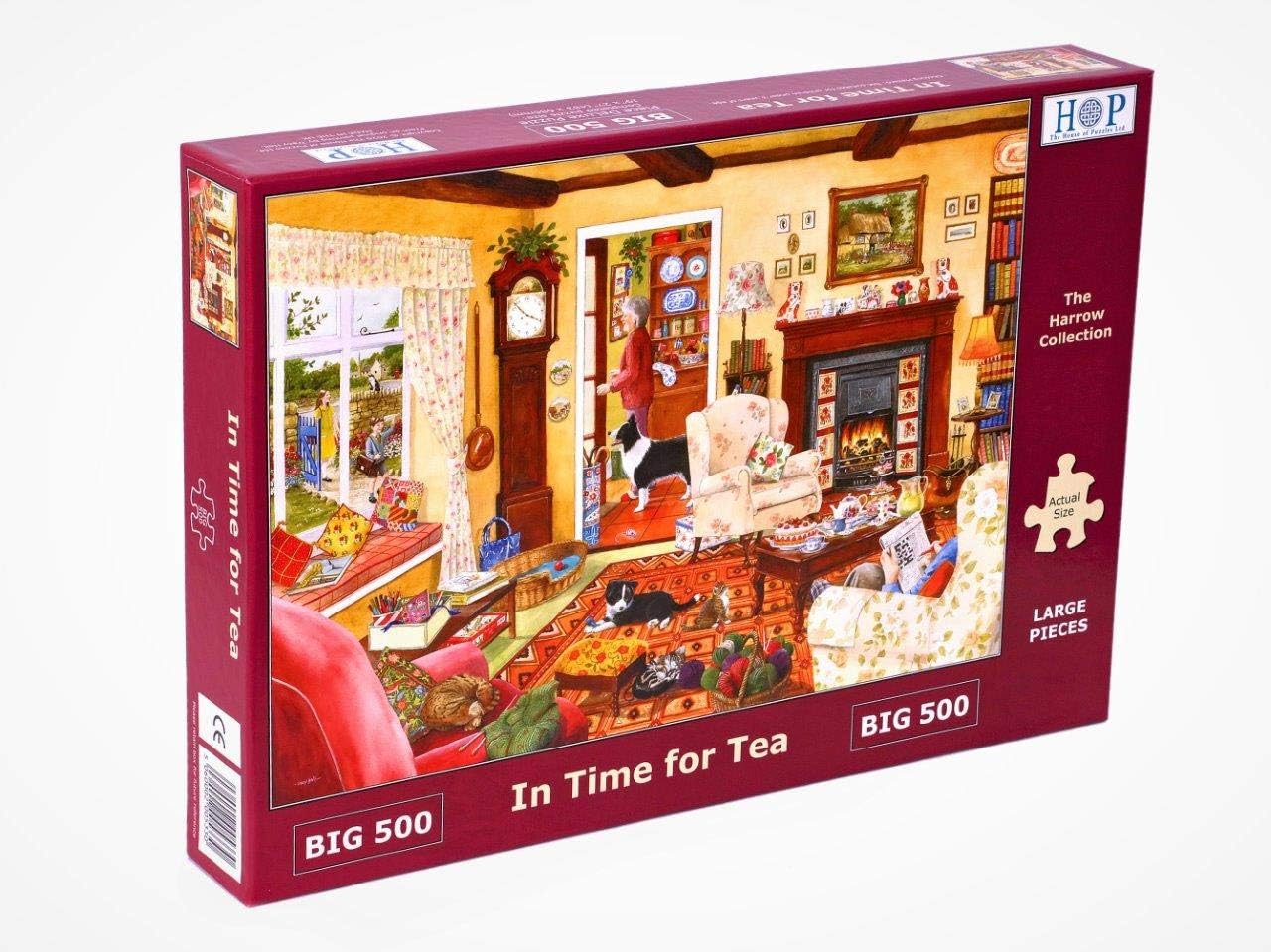 The House of Puzzles Big 500 Piece Jigsaw Puzzle In Time for Tea The Harrow Collection