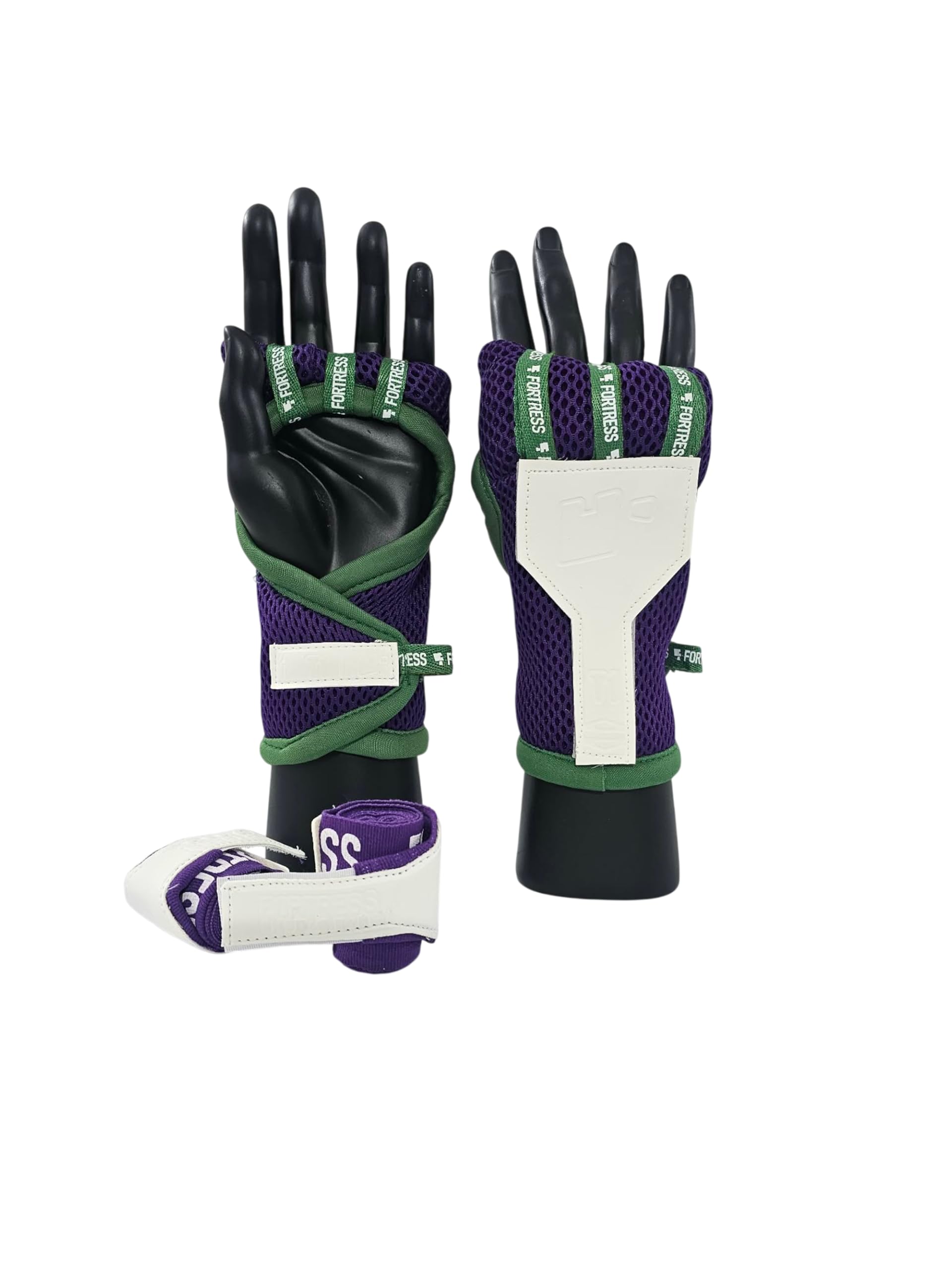 Boxing Fortress Pro T1 Hand Wraps Adult Handwraps Muay Thai Hand Bandages Fastwraps (Purple/Green, Small) โ image 1