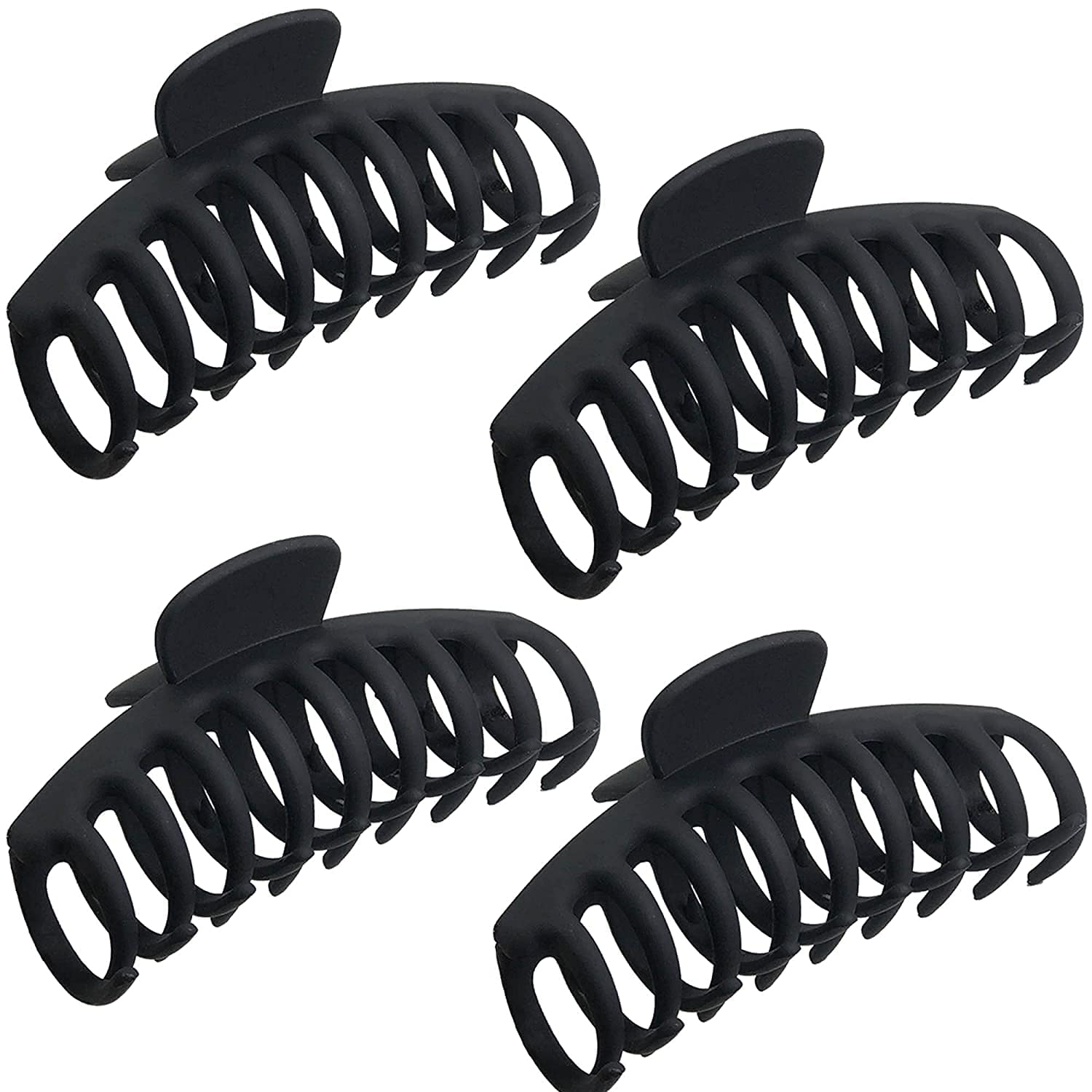 HKD Sales Hair Accessories for Women Stylish Acrylic Clips for Women Hair Daily Use Claw Clips for Women, Large Claw Clips for Women (Pack of 4)