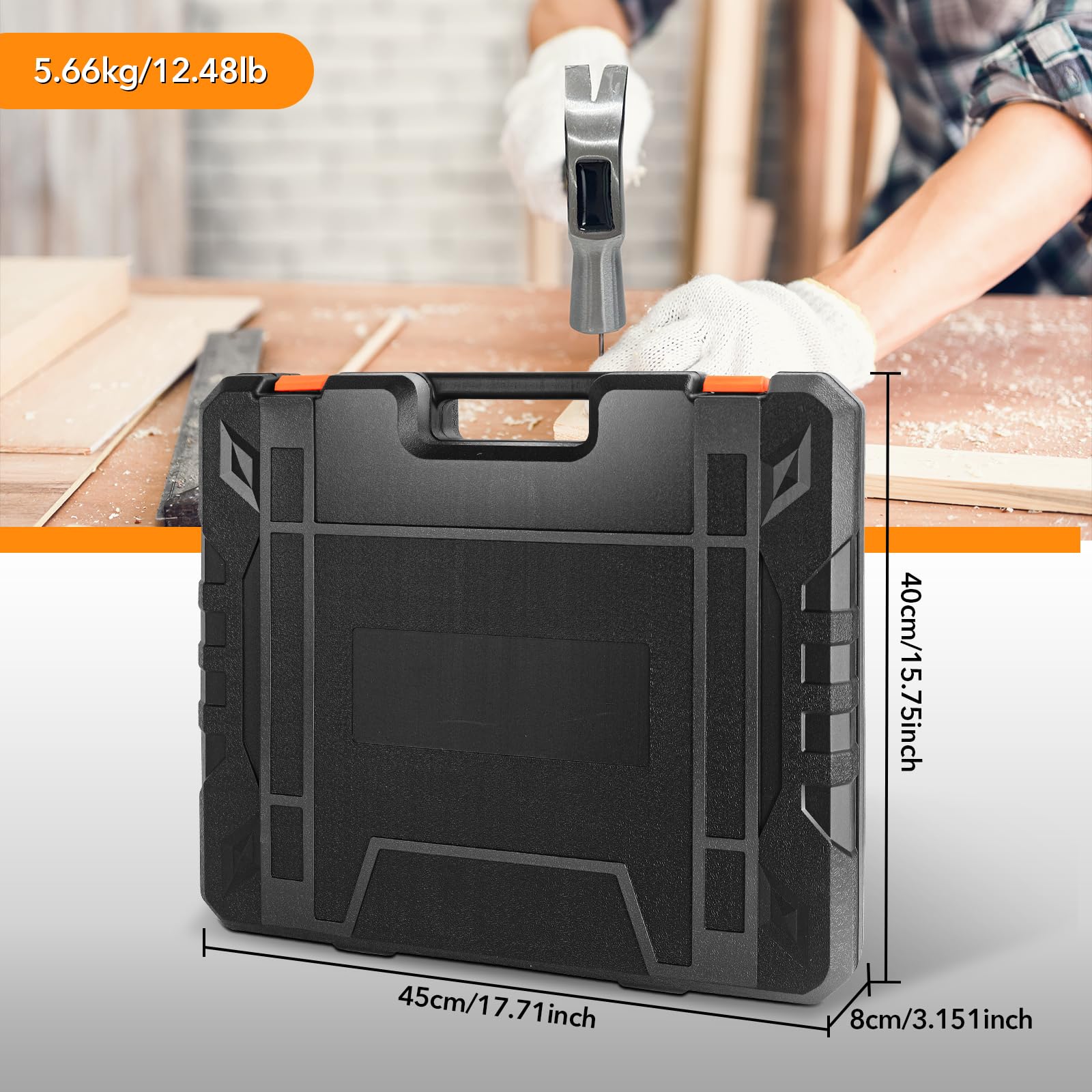 Juego de herramientas de 157 piezas, kit general de herramientas de mano para el hogar para hombres y mujeres, kit de herramientas de mano para bricolaje en el hogar, caja de herramientas de