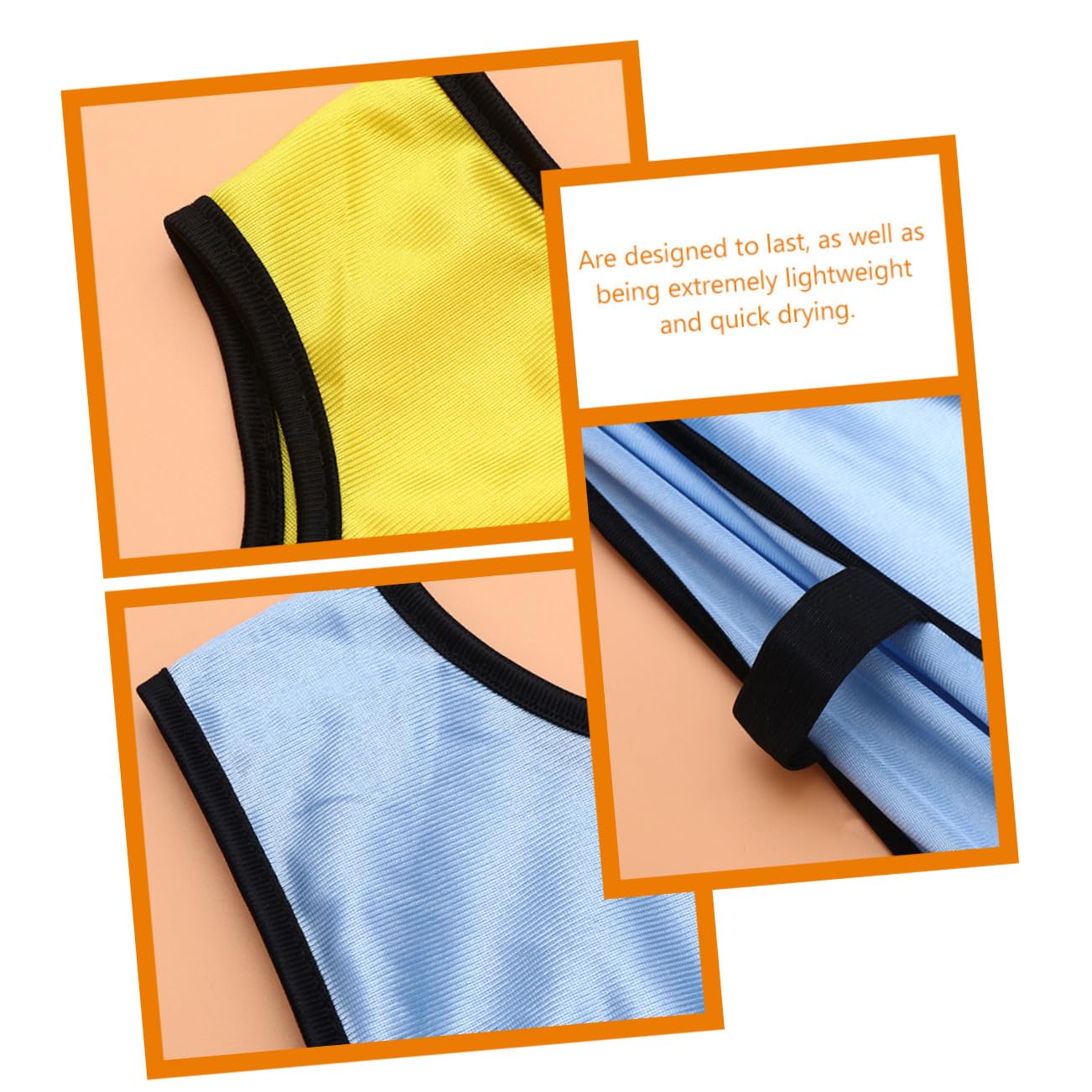 KICHOUSE Summer Soccer Training Essential: 12-pack Lightweight Quick-dry Polyester Pinnies