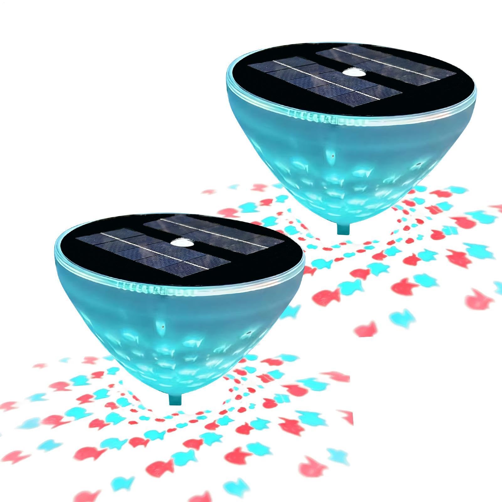 Lámparas de piscina flotantes LED solares e impermeables para exterior e interior 8