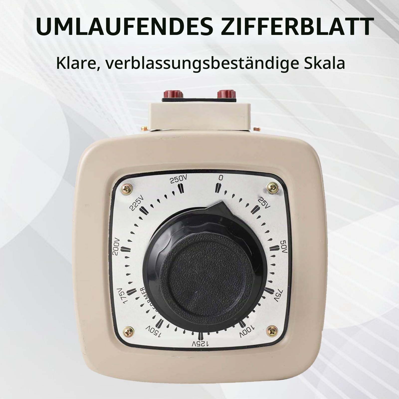 1000W Ringkerntransformator, Stelltrafo Regeltrafo 0-250V Einstellbar 230V Eingang 4A Spartrafo Ringkerntrafo Trafo regelbar Stelltransformator Stelltrafo